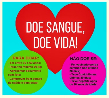 Doar sangue é um gesto de amor ao próximo!